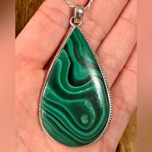 Vintage Malachite Pendant